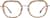 Front view of Geometric Glasses 7840315 in Brown thumbnail