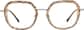 Front view of Geometric Glasses 7840315 in Brown thumbnail