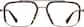 Front view of Aviator Glasses 7840425 in Tortoiseshell thumbnail