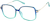 Angle view of Geometric Glasses 7840616 in Blue thumbnail