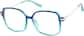 Angle view of Geometric Glasses 7840616 in Blue thumbnail