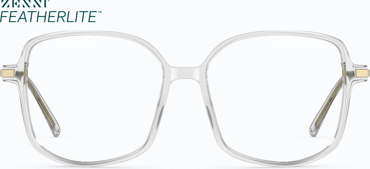 Front view of Geometric Glasses 7840623 in Clear thumbnail