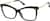 Angle view of Cat-Eye Glasses 7840721 in Black thumbnail