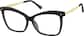 Angle view of Cat-Eye Glasses 7840721 in Black thumbnail