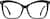 Front view of Cat-Eye Glasses 7840721 in Black thumbnail