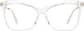 Front view of Cat-Eye Glasses 7840723 in Clear thumbnail