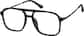 Angle view of Aviator Glasses 7840821 in Black thumbnail