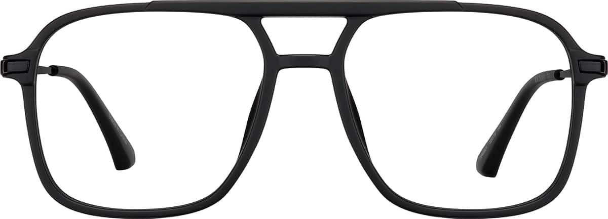 Front view of Aviator Glasses  7840821 in Black