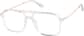 Angle view of Aviator Glasses 7840823 in Clear thumbnail