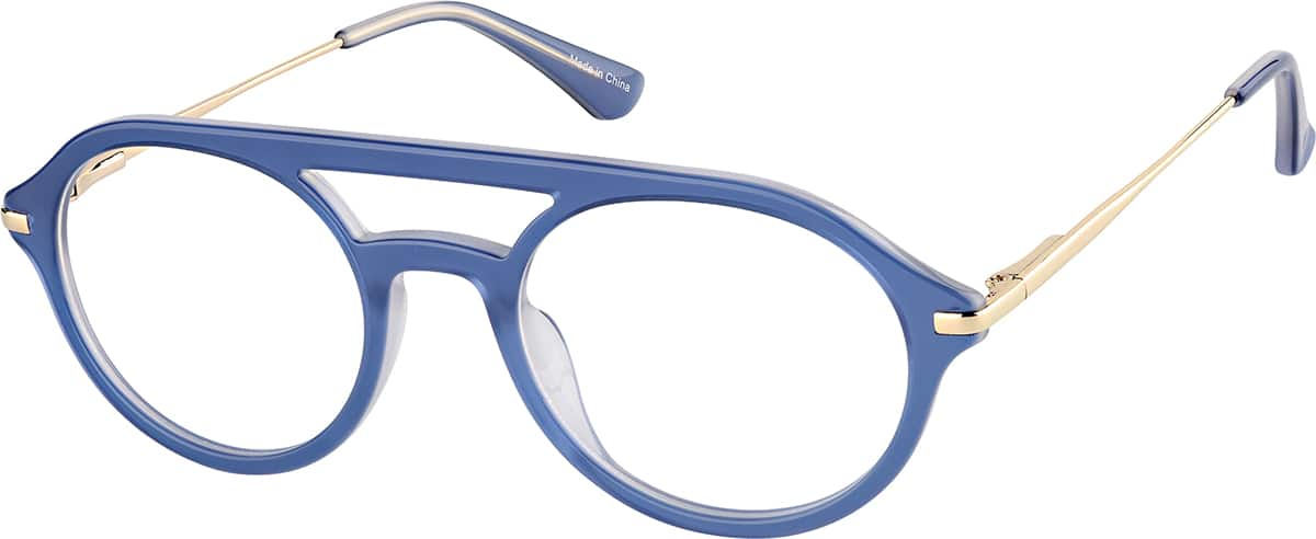 Angle view of Aviator Glasses 7840916 in Blue