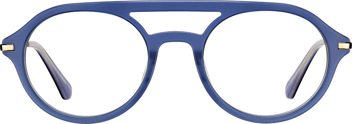 Front view of Aviator Glasses 7840916 in Blue