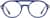 Front view of Aviator Glasses 7840916 in Blue thumbnail