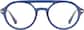 Front view of Round Glasses 7840916 in Blue thumbnail