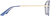 Side view of Aviator Glasses 7840916 in Blue thumbnail