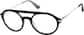 Angle view of Round Glasses 7840921 in Black thumbnail