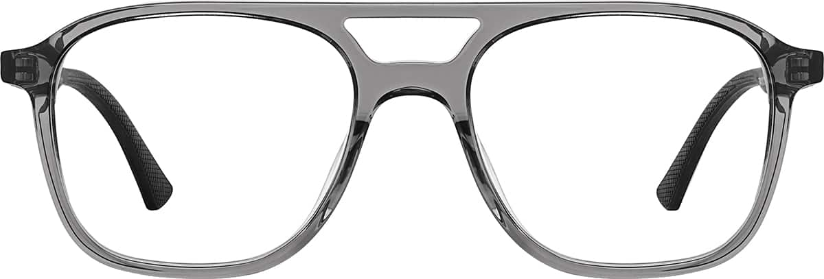 Front view of Aviator Glasses 7841012 in Gray