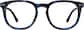 Front view of Square Glasses 7841116 in Blue thumbnail
