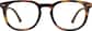 Front view of Square Glasses 7841125 in Tortoiseshell thumbnail