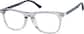 Angle view of Square Glasses 7841212 in Gray thumbnail