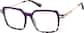 Angle view of Let’s Do Brunch Glasses 7841317 in Purple thumbnail