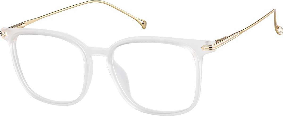 Angle view of Square Glasses 7841423 in Clear