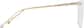 Side view of Square Glasses 7841423 in Clear/White thumbnail