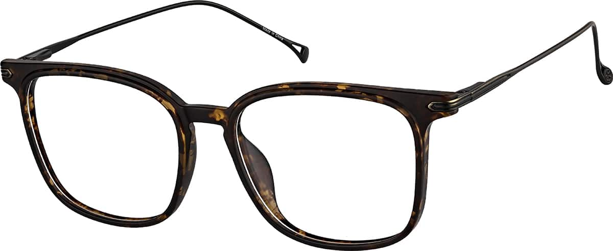 Angle view of Square Glasses 7841425 in Tortoiseshell