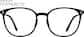 Front view of Round Glasses 7841521 in Black thumbnail