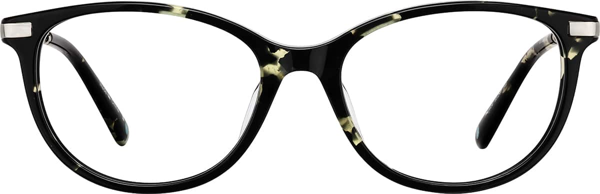 Front view of Cat-Eye Glassses 7841624 in Green