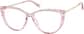 Angle view of Cat-Eye Glasses 7841719 in Pink thumbnail