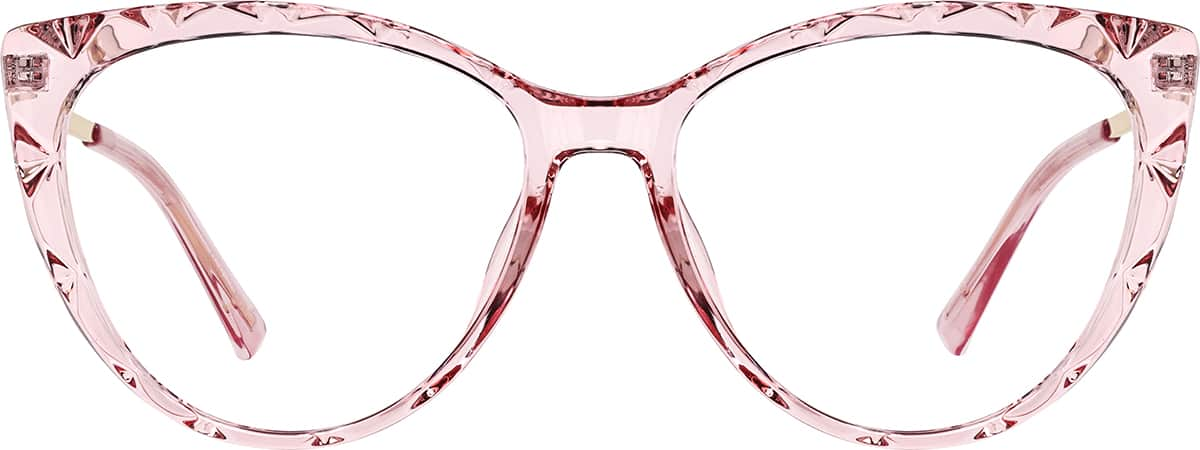 Front view of Cat-Eye Glasses 7841719 in Pink