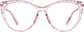 Front view of Cat-Eye Glasses 7841719 in Pink thumbnail