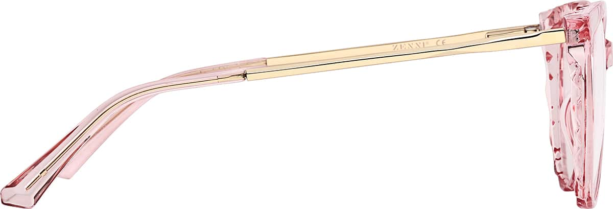 Side view of Cat-Eye Glasses 7841719 in Pink