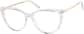 Angle view of Cat-Eye Glasses 7841723 in Clear thumbnail