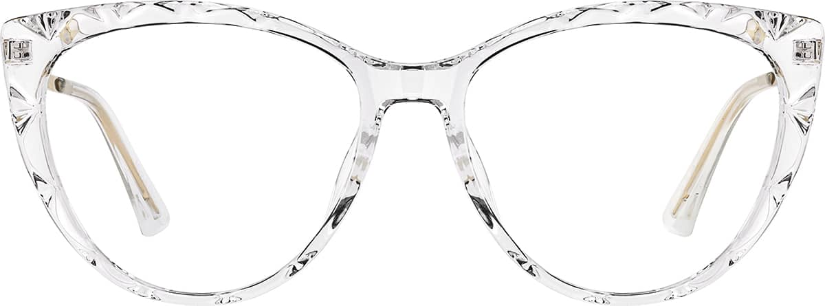 Front view of Cat-Eye Glasses 7841723 in Clear