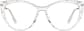 Front view of Cat-Eye Glasses 7841723 in Clear thumbnail