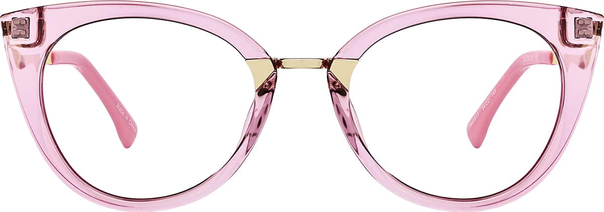 Front view of Cat-Eye Glasses 7841917 in Purple