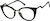 Angle view of Cat-Eye Glasses 7841921 in Black thumbnail