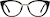 Front view of Cat-Eye Glasses 7841921 in Black thumbnail