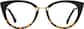 Front view of Cat-Eye Glasses 7841925 in Tortoiseshell thumbnail
