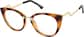 Angle view of Cat-Eye Glasses 7841935 in Tortoiseshell thumbnail