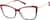 Angle view of Cat-Eye Glasses 7842018 in Red thumbnail