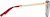 Side view of Cat-Eye Glasses 7842018 in Red thumbnail