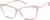 Angle view of Cat-Eye Glasses 7842019 in Pink thumbnail