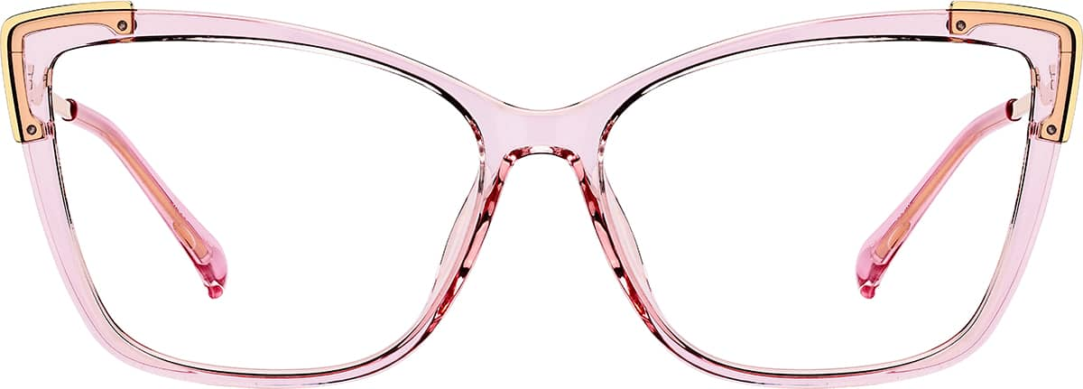 Front view of Cat-Eye Glasses 7842019 in Pink