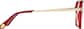 Side view of Bold Wisdom Glasses 7842218 in Red thumbnail