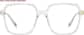 Front view of Bold Wisdom Glasses 7842223 in Clear thumbnail