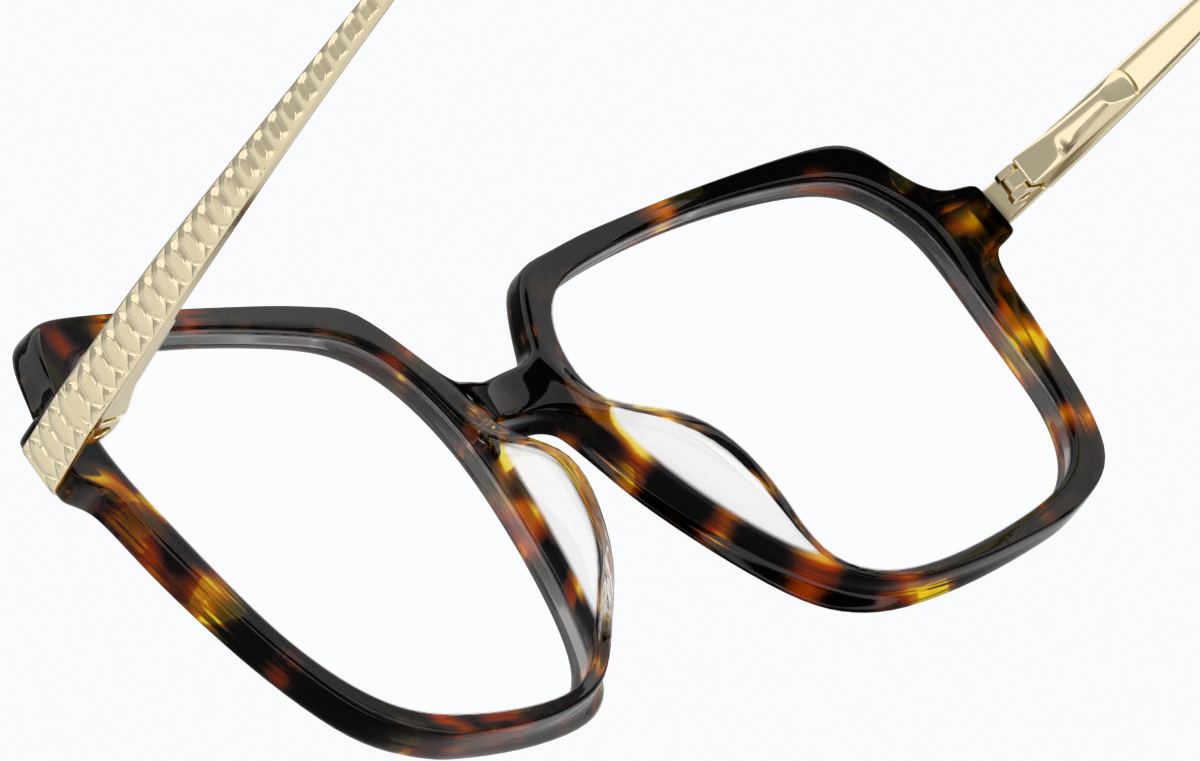 See-through view of Bold Wisdom Glasses 7842225 in Tortoiseshell thumbnail