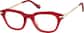 Angle view of Serene Allure Glasses 7842318 in Red thumbnail