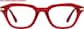 Front view of Serene Allure Glasses 7842318 in Red thumbnail